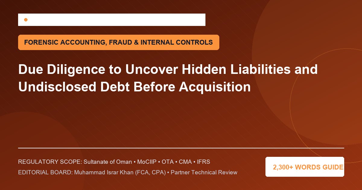 Due Diligence to Uncover Hidden Liabilities and Undisclosed Debt Before Acquisition - Muscat Auditing & Accounting Services Oman