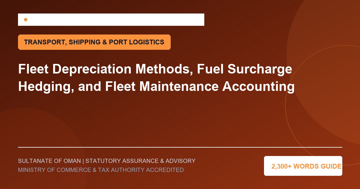Fleet Depreciation Methods, Fuel Surcharge Hedging, and Fleet Maintenance Accounting - Muscat Auditing and Accounting Services Oman