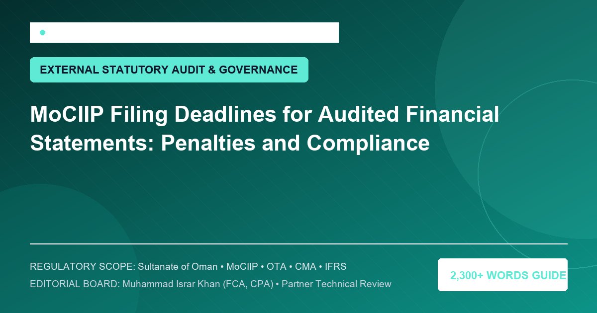 MoCIIP Filing Deadlines for Audited Financial Statements: Penalties and Compliance - Muscat Auditing & Accounting Services Oman